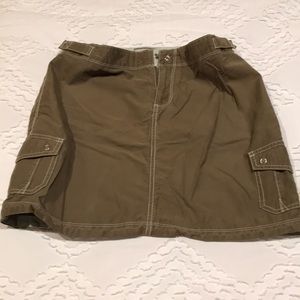HORNY TOAD size 4 green cargo mini skirt